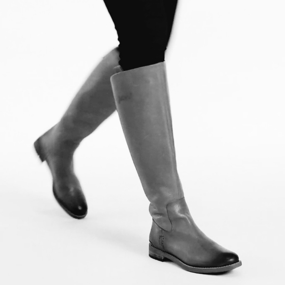 Chic Franco Sarto Bordeaux Leather Boots - Picture 2 of 11